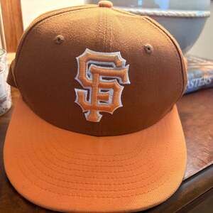 New Era San Francisco Giants Spring Color Two-Tone 9FIFTY Snapback Hat - Brown